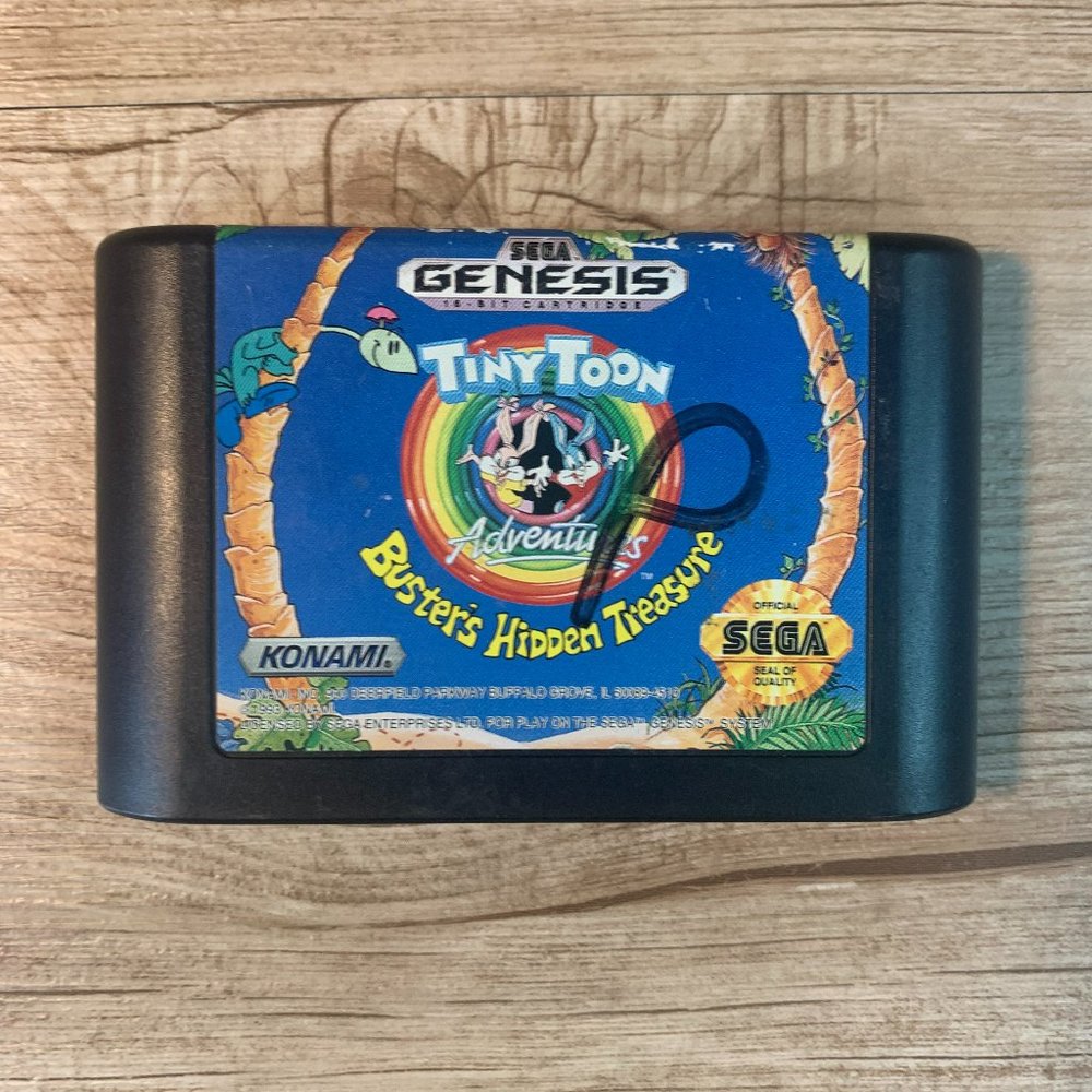 Tiny Toon Adventures: Buster's Hidden Treasure (Sega Genesis, 1993): GAME ONLY